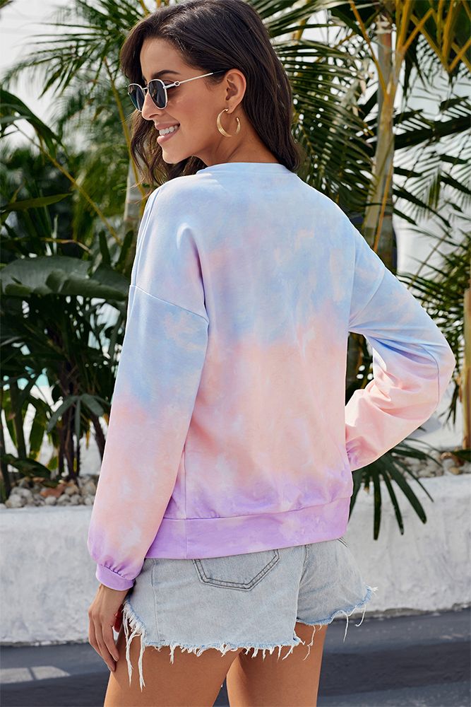 Tie-dye Loose Fit Sweatshirt