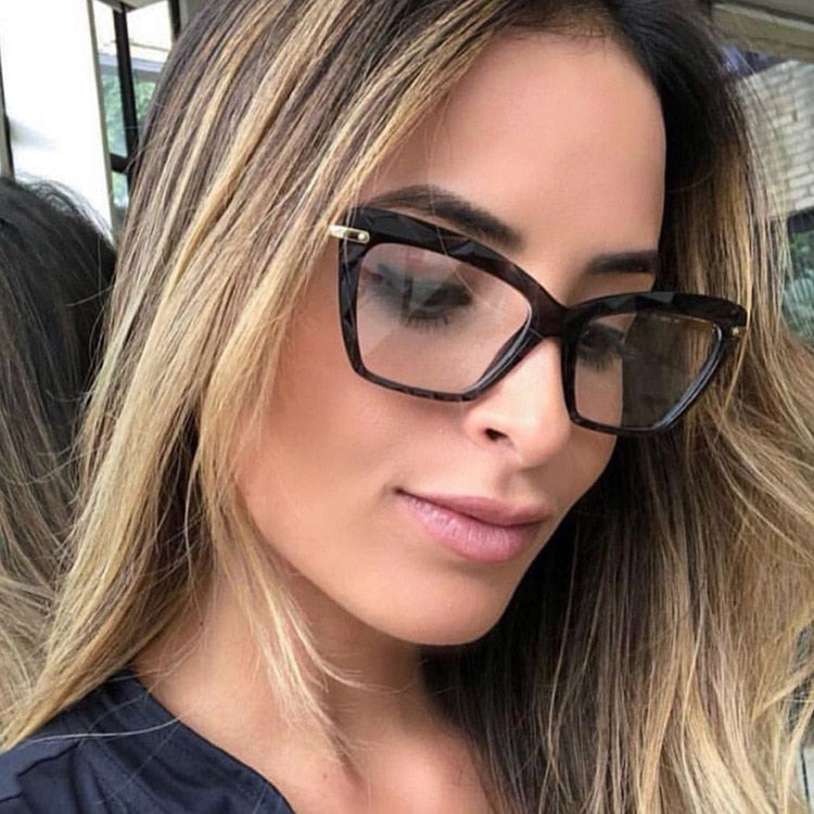 Cateye Glasses Women Retro Glasses Frame for Women/Men Brand Designer Eyeglasses Women Mirror Lentes De Lectura Mujer