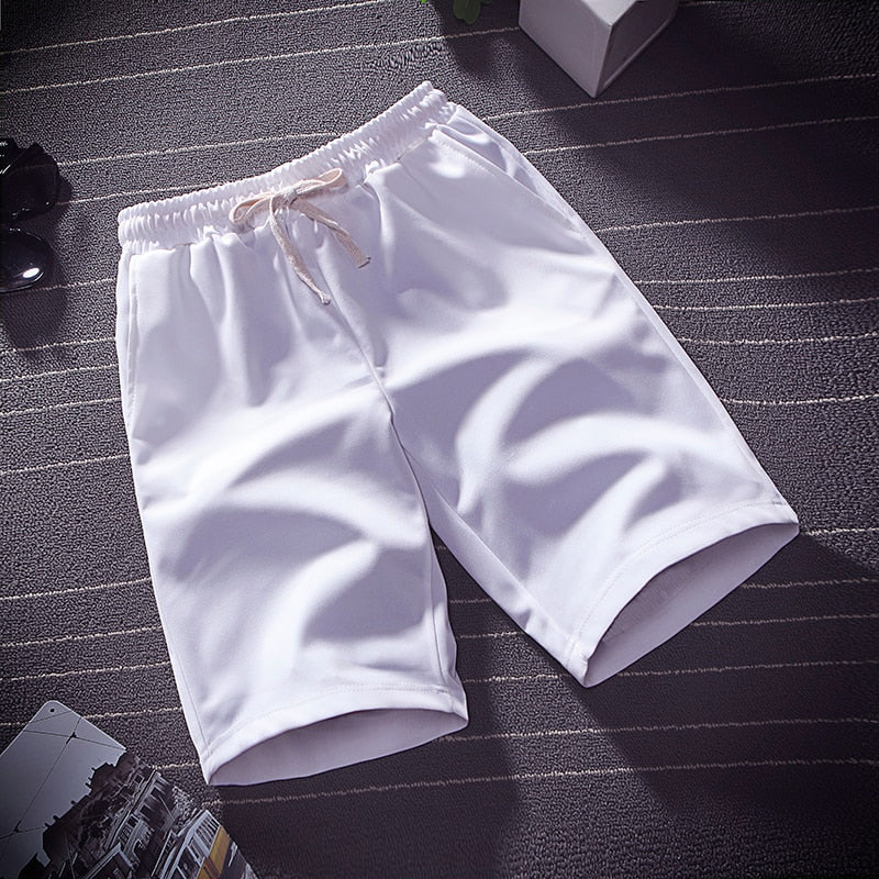 Summer thin ice silk five minute pants men wear loose sports casual shorts pyjama pants beach pants home big pants