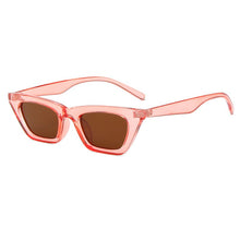 New Cateye Vintage Red Pink Sunglasses Women Brand Designer Retro Points Sun Glasses Female Superstar Lady Cat Eye