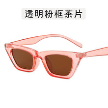 New Cateye Vintage Red Pink Sunglasses Women Brand Designer Retro Points Sun Glasses Female Superstar Lady Cat Eye