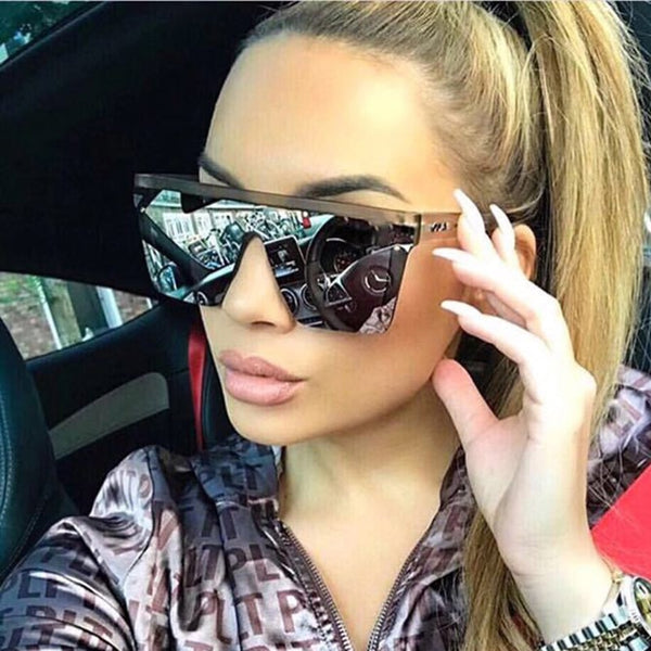 LS JOHN Oversized Square Sunglasses Women 2020 Fashion Shades for women Retro Sun Glasses Women Big Frame Vintage Eyewear UV400