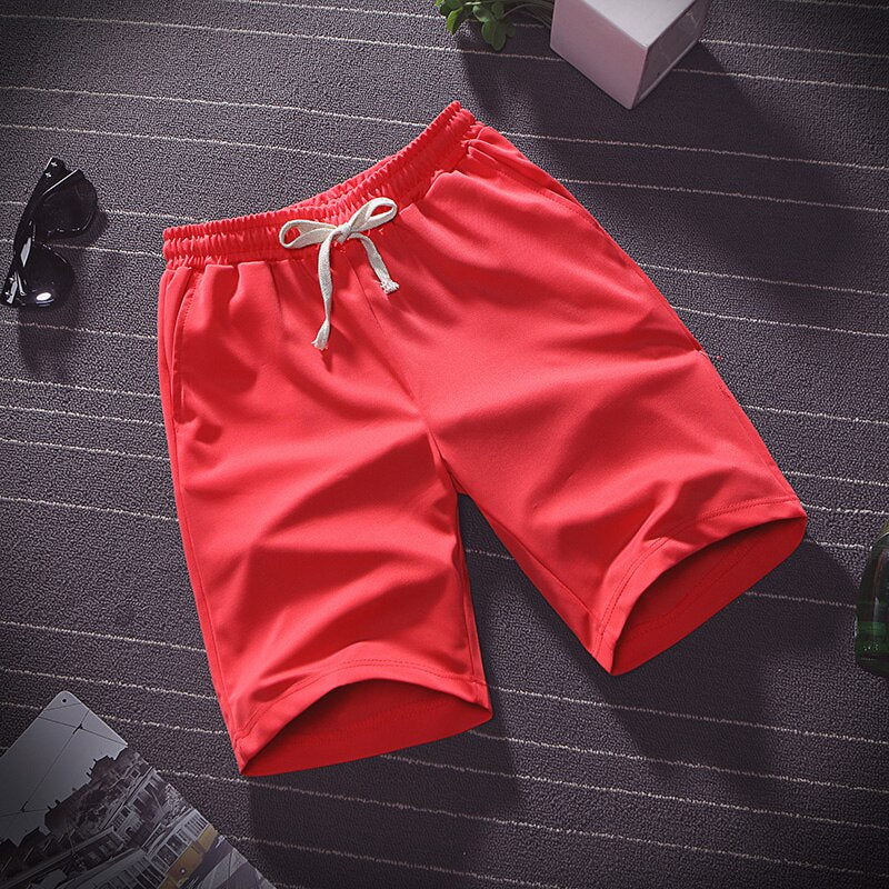 Summer thin ice silk five minute pants men wear loose sports casual shorts pyjama pants beach pants home big pants