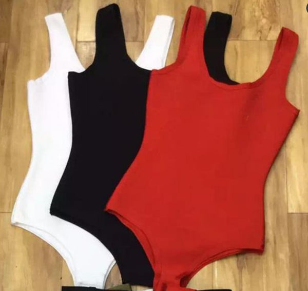 Top Quality New Black White Red Sexy Sheath Rayon Bandage Bodysuit Sexy Party Bodysuit