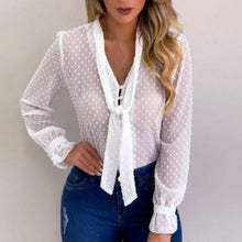 Allukasa summer Chiffon Tops Women Pink Blouses and Shirt New Sweet Office Style Women Long Sleeve blusas mujer de moda 2020