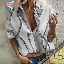 UGOCCAM Women Blouses Long Sleeve Autumn Blouse Women Blouse Shirt Office Elegant Work Shirt Plus Size Top blusas mujer de moda