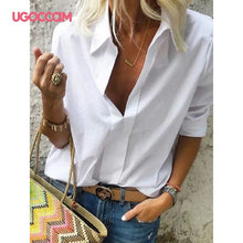 UGOCCAM Women Blouses Long Sleeve Autumn Blouse Women Blouse Shirt Office Elegant Work Shirt Plus Size Top blusas mujer de moda