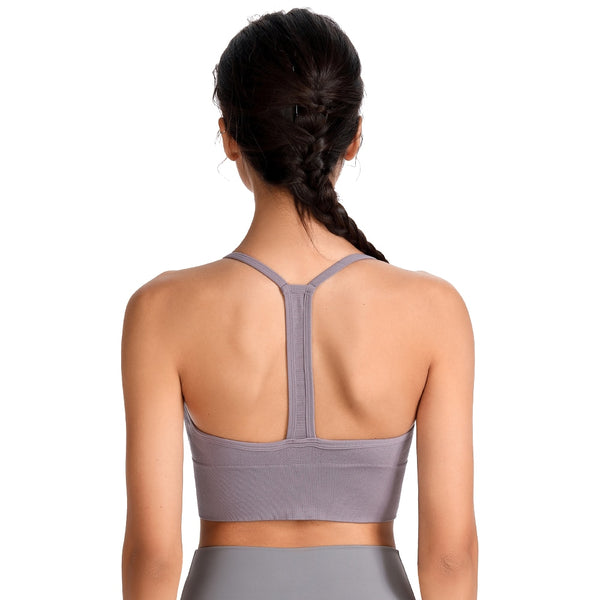 Sports Wear For Women Gym Bra Plus Size XXL High Impact Shockproof Wirefree Racerback Active Wear Yoga Workout Top For Fitness