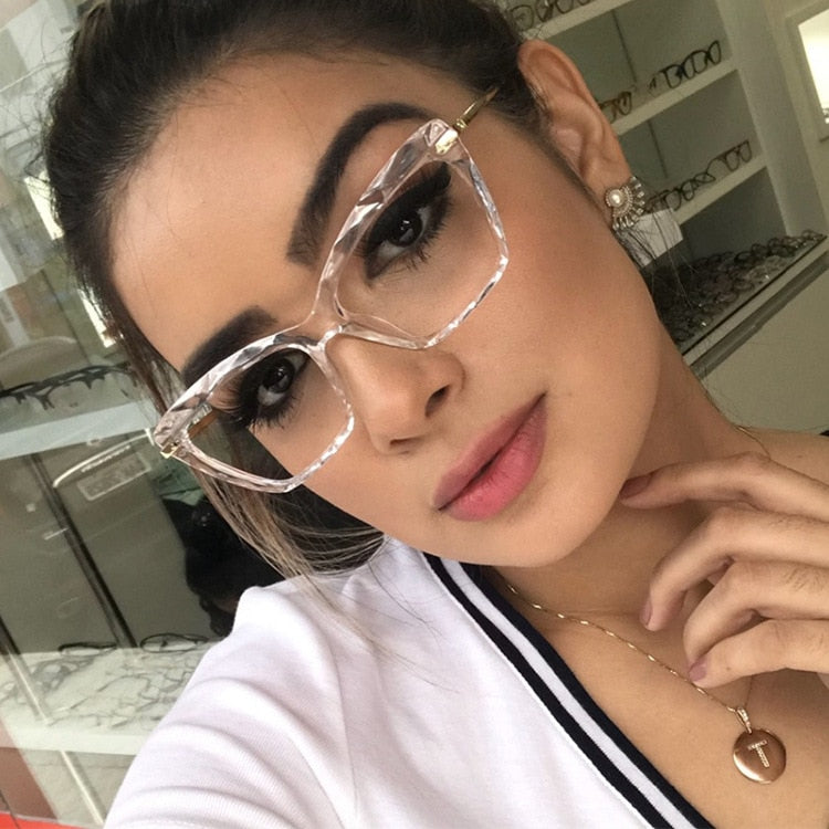 Cateye Glasses Women Retro Glasses Frame for Women/Men Brand Designer Eyeglasses Women Mirror Lentes De Lectura Mujer