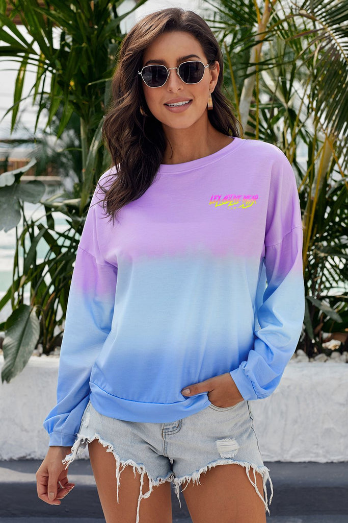 Tie-dye Loose Fit Sweatshirt