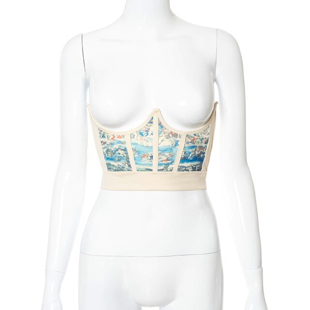 Sexy Waist Corset Crop Top