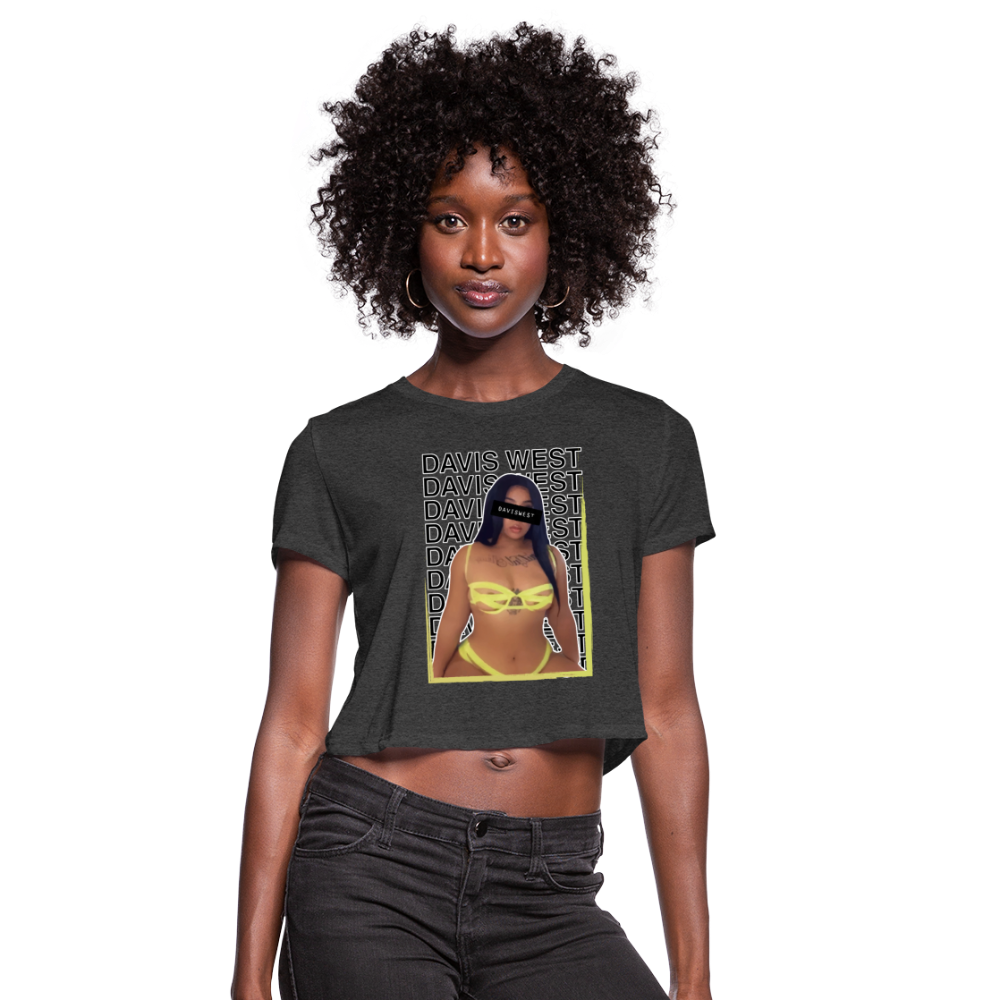 Women's Cropped T-Shirt - deep heather